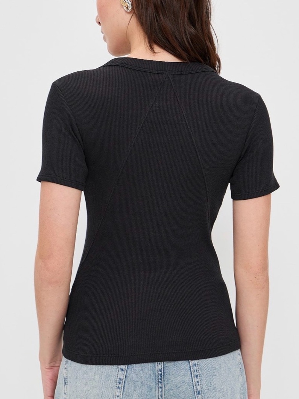 NWT Rag & Bone Ribbed Short Sleeve Tee‎ M - Picture 2 of 6